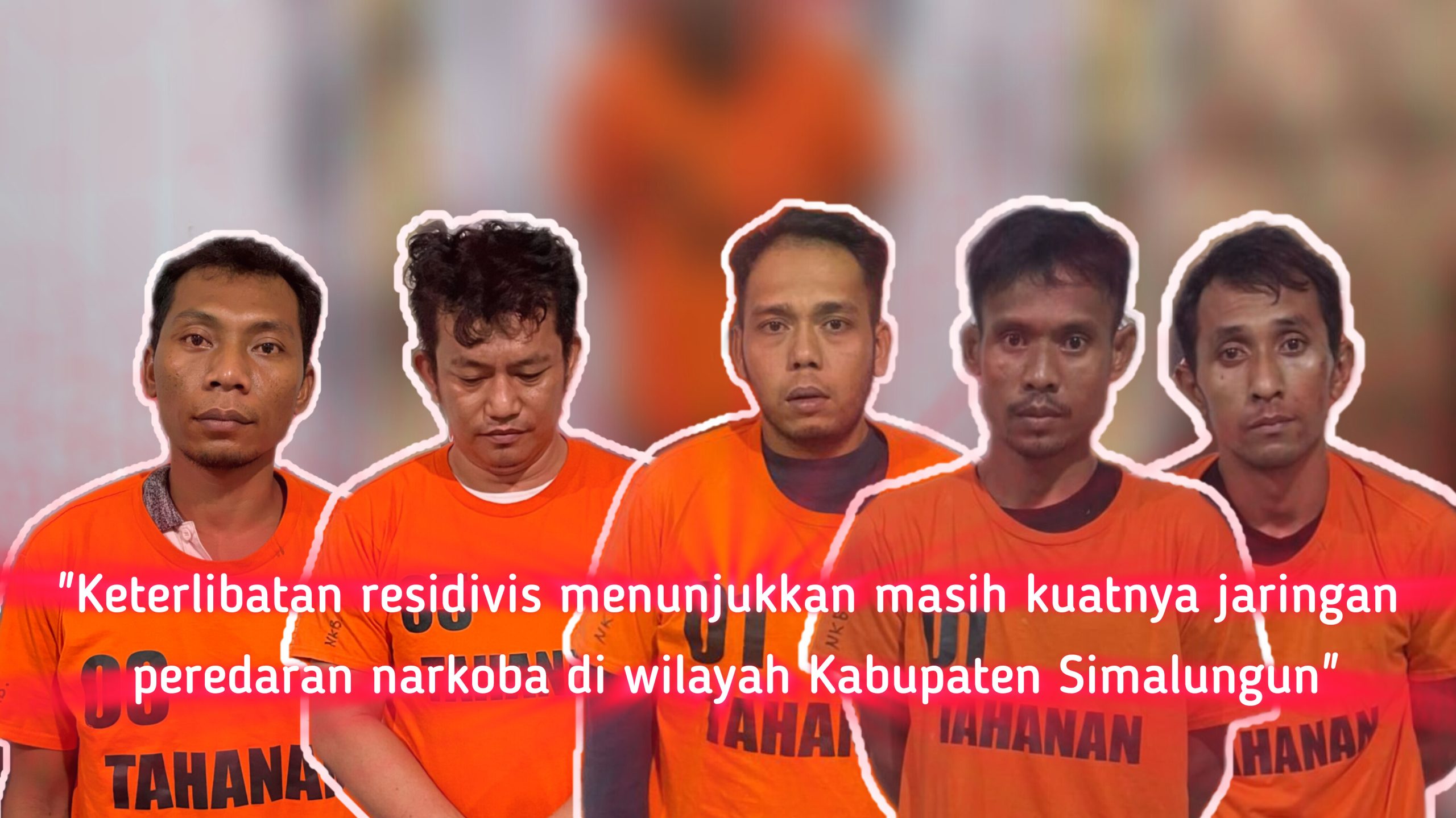 Sejumlah tersangka narkoba yang ditangkap kepolisian. ist