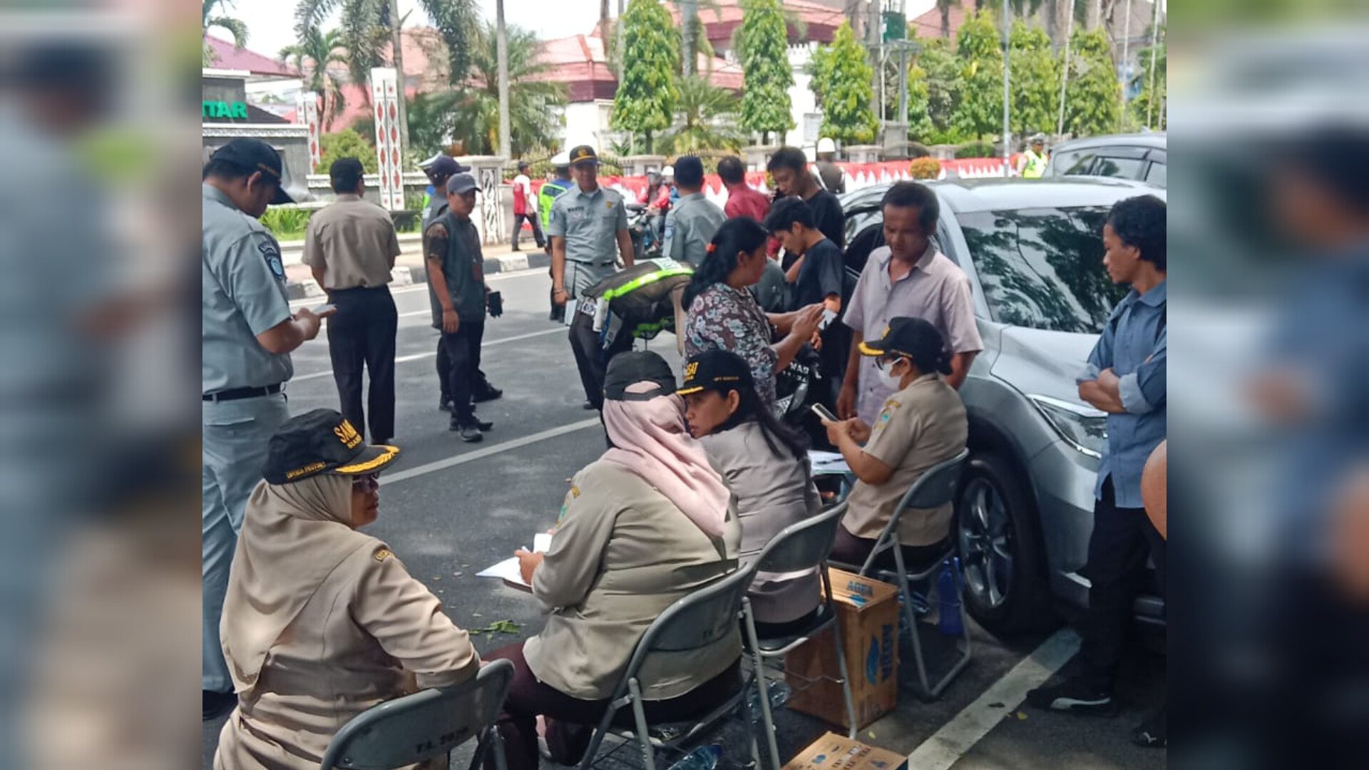 Razia digelar fokus pada kendaraan penunggak pajak. (Foto:sinata/Pra)