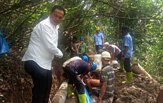 Kemarau Panjang, Produksi Air Perumda Tirta Uli Menurun Signifikan