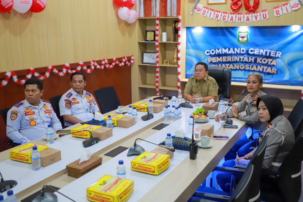 Rapat koordinasi Kapolres dan Jajaran Pemko Pematangsiantar digelar Selasa (5/8/2025). (Foto: ist)