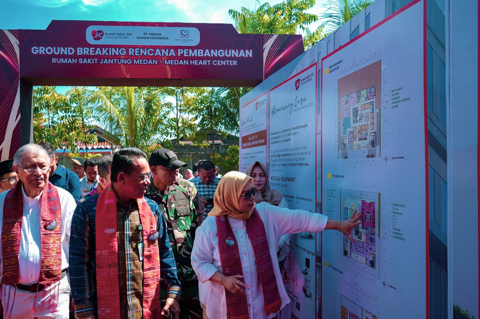 Zakiyuddin saat groundbreaking pembangunan Rumah Sakit Jantung Medan di Jalan Bangau, Kecamatan Medan Sunggal, Jumat tanggal 22 Agustus 2025.