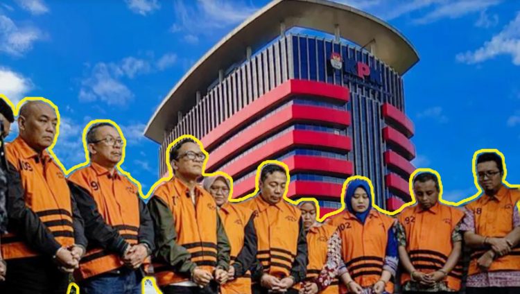 Noel dan sepuluh tersangka lainnya dalam kasus pemerasan sertifikasi K3. (ist)