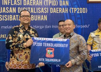 Pemko Tanjungbalai Raih Penghargaan TP2DD Terkolaboratif dari dari KPw BI Pematangsiantar