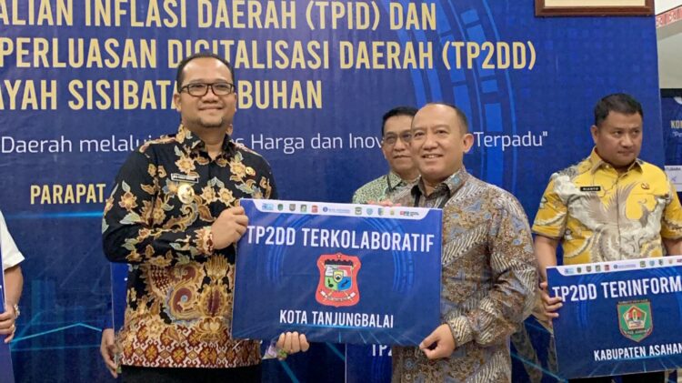 Pemko Tanjungbalai Raih Penghargaan TP2DD Terkolaboratif dari dari KPw BI Pematangsiantar