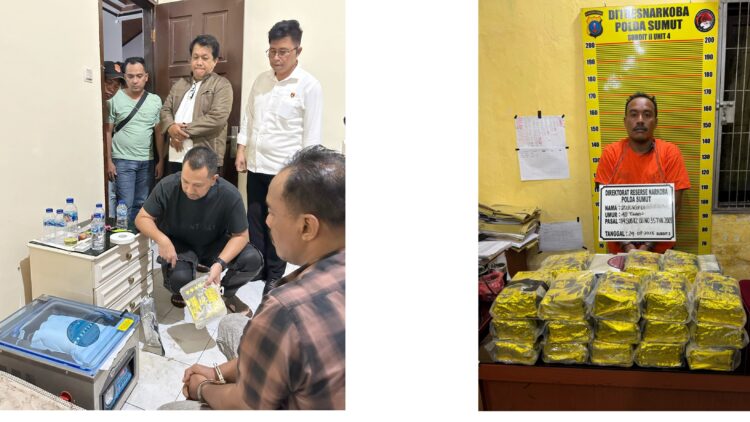 Ditresnarkoba Polda Sumut Ungkap Kg Sabu di Medan, Komunikasi Gunakan Aplikasi Zangi