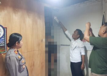 Kapolsek Siantar Utara AKP Jahrona Sinaga SH pimpin olah TKP