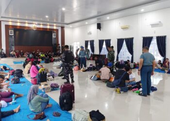 F1QR Lanal TBA Gagalkan Penyelundupan Puluhan PMI Non Prosedural dari Malaysia