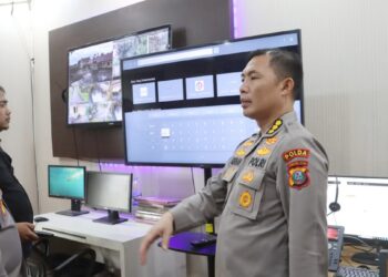 Kabid TIK Polda Sumut KOMBES POL Dr. M. Adenan AS, S.H., S.I.K., M.H kunjungan kerja ke Polres Simalungun