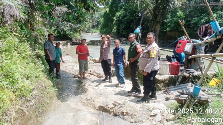 Kapolsek Tanah Jawa Kompol Asmon Bufitra SH. MH dan Forkopimca Datangi Galian C di Huta Dolok Tolong
