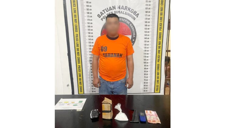 Tersangka IH alias Acian dan barang bukti