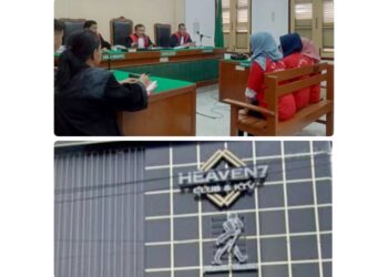 Admin Dan 2 SPG Judol di H7 KTV & Club jalanin persidangan. (Foto Ist)