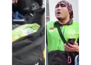 Mayat Bayi Dan Driver Ojol Jalan Ampera, Medan Timur. (Foto Ist)