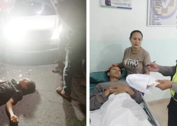 Defa Editiawan Syahputra Sinaga kondisi luka berat saat di TKP dan rekannya Anjas Kumbara luka ringan
