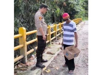 Polsek Raya Kahean Amankan Pelaku Pungli di Jembatan Bah Sombu
