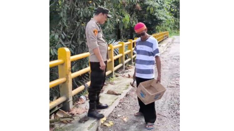 Polsek Raya Kahean Amankan Pelaku Pungli di Jembatan Bah Sombu
