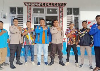 Plt. Kasat Binmas IPTU M. Arifin A. Harahap menggelar kegiatan bimbingan dan penyuluhan pemberantasan premanisme kepada pengurus organisasi masyarakat DPD KNPI Simalungun dan Pengurus PKN Simalungun