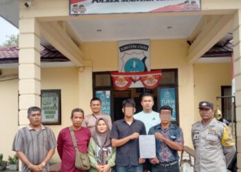 Kapolsek Sianțar Timur IPTU Edy J.J. Manalu SH, MH memimpin langsing menyelesaikan perkara penganiayaan dengan problem solving