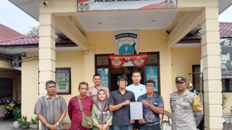 Kapolsek Sianțar Timur IPTU Edy J.J. Manalu SH, MH memimpin langsing menyelesaikan perkara penganiayaan dengan problem solving