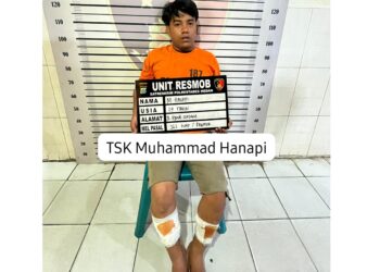 Pelaku curanmor yang ditangkap petugas Unit Resmob Sat Reskrim Polrestabes Medan tumbang. (Foto Ist)