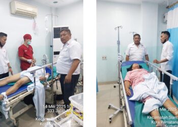 Pensiunan BUMN, Ramlan saat kondisi luka berat dan Aminah kondisi luka berat