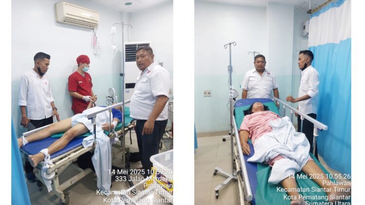 Pensiunan BUMN, Ramlan saat kondisi luka berat dan Aminah kondisi luka berat