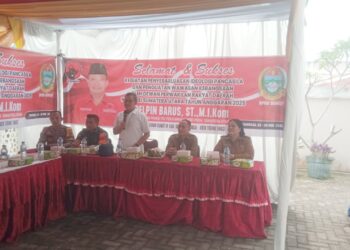 Delpin Barus S.T M.Ikom Anggota DPRD dari Dapil Sumut IV, Provinsi Sumatera Utara (Sumut) dari Fraksi PDI Perjuangan menggelar Reses