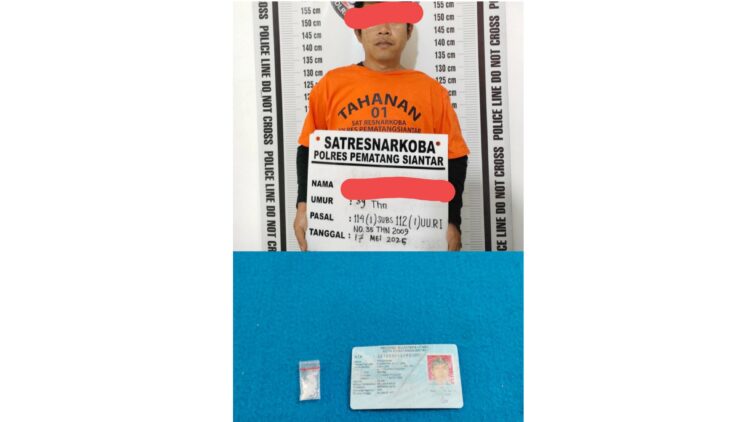 Tersangka P alias Dana dan barang bukti