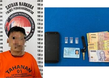 Tersangka ASAT dan barang bukti 