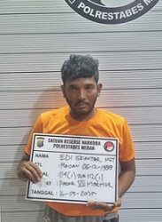 El Pengedar narkoba sabi yang diringkus polisi. (Foto Ist)