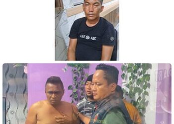 Tampang kedua terduga pelaku penganiayaan terhadap Jaksa dan ASN Kejari Deli Serdang