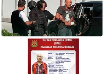Eddy Suranta Gurusinga alias Godol yang masuk DPO Kejari Deli Serdang ditangkap tim Kejaksaan Agung karena terlibat pembacokan jaksa Jhon Wesly Sinaga. (Foto Ist)