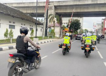 Tim Patroli Polwan Presisi Polrestabes Medan bernama "Srikandi On The Road". (Foto Ist)