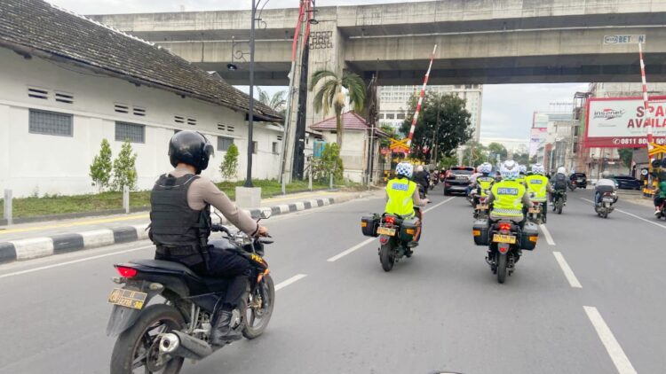 Tim Patroli Polwan Presisi Polrestabes Medan bernama "Srikandi On The Road". (Foto Ist)
