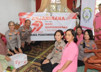 Kapolres Pematangsiantar AKBP Sah Udur T.M Sitinjak S.H. S.I.K. M.H pimpin Anjangsana