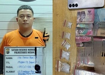 APP Terduga pengedar narkoba sabu yang ditangkap polisi. (Foto Ist)