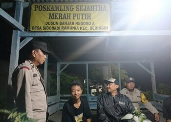 Polsek Jajaran Polresta Deli Serdang Patroli dan Cek Pos Kamling