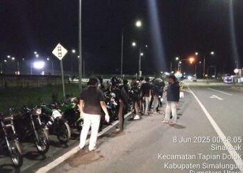 Tim Laser Polres Simalungun Berhasil Cegah Balap Liar di Jalan Medan