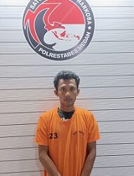 Edy Wansyah Pengedar sabu yang ditangkap polisi. (Foto Ist)