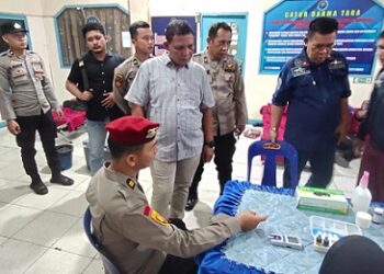 Polres Tanjung Balai Gelar Donor Darah Bersama BNNK