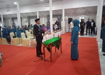 Wali Kota Tanjungbalai, Mahyaruddin Salim Kukuhkan Ketua TP-PKK Sekaligus Lantik Pengurus TP-PKK danTim Pembina Posyandu Kota Tanjungbalai 2025-2030