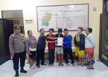 Bhabinkamtibams Kelurahan Siopat Suhu Bripka P. Butar Butar Problem solving perkara pencurian 12 tabung gas 3 Kg