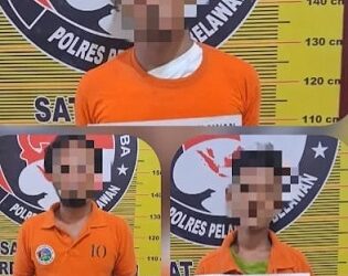 Pelaku penguna narkoba yang ditangkap Polres Belawan.Foto Ist