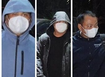 Ini tampang 3 dari 6 orang yang terjaring OTT KPK di Madina saat tiba di Gedung Merah Putih. (Foto Ist)