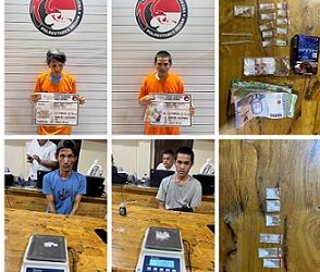 Kedua pengedar sabu yang ditangkap petugas Polrestabes Medan (Foto Ist)