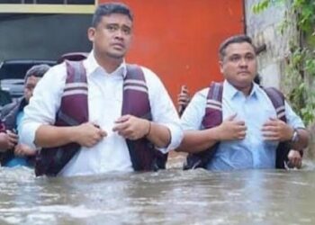 Bobby Nasution- Kadis PUPR Sumut Topan Ginting. (Foto Ist)