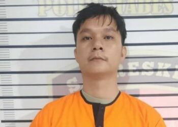 Pelaku curanmor mahasiswa Universitas HKBP Nommensen Fasiduhu Baene. (Foto Ist)