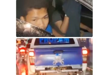 Mobil Propam Polres Tapsel dan sepasang remaja yang membawa (Foto Ist)
