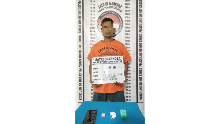 Tersangka HP beserta barang bukti sudah diamankan Sat Resnarkoba Polres Pematangsiantar