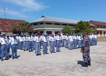 Lanal TBA Berikan Pembekalan Disiplin kepada Siswa Siswi SMKN 2 Tanjungbalai