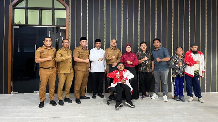 Wali Kota Tanjungbalai, Mahyaruddin Salim menerima audiensi Pengurus National Paralympic Committee (NPC) Kota Tanjungbalai,